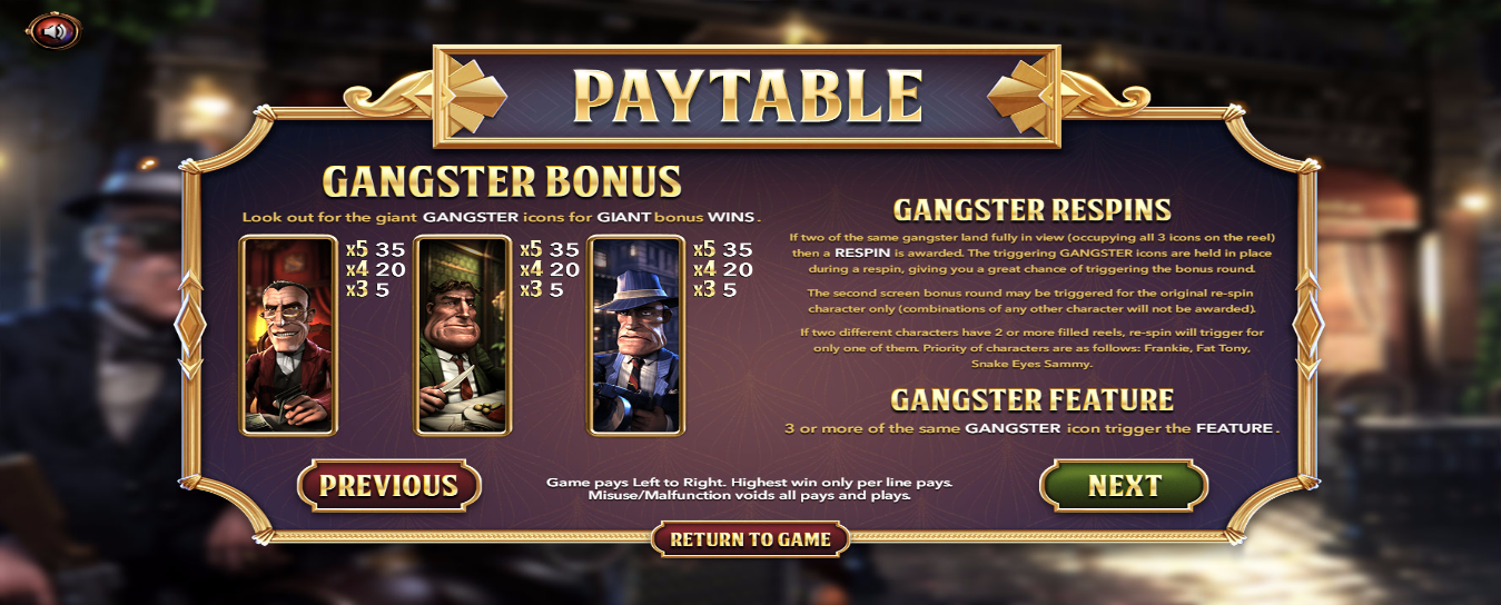 Gangster Bonus